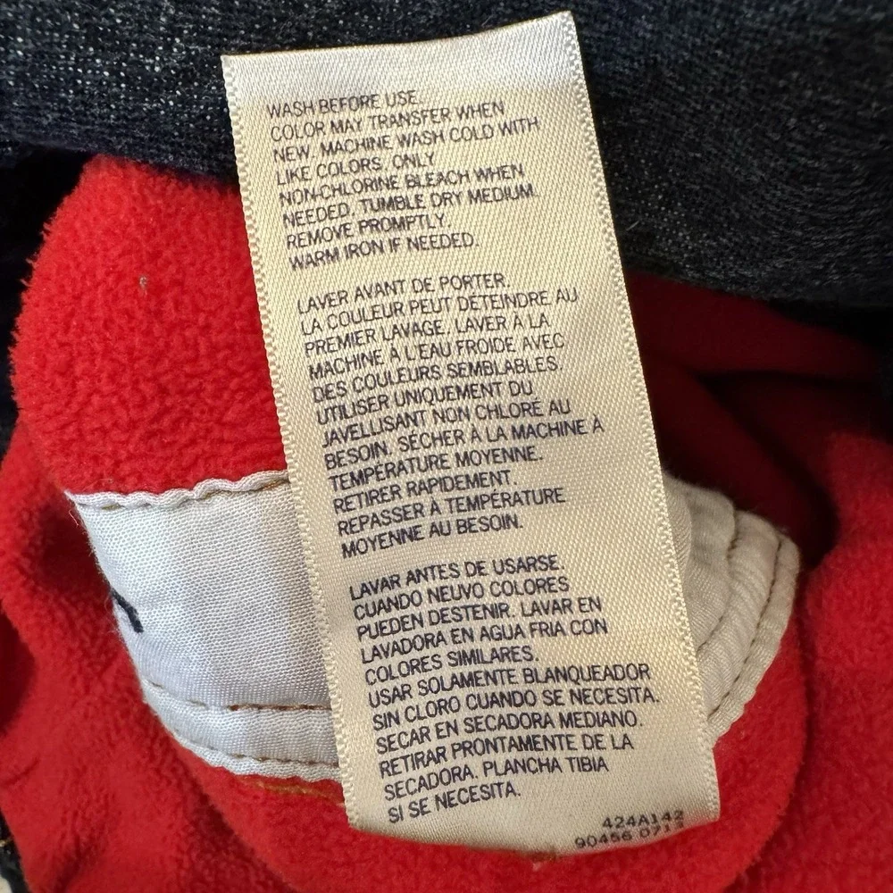 Oshkosh Denim Lined Red Overalls Size‎ 12 Months